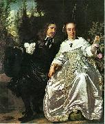 Bartholomeus van der Helst Abraham del Court and his wife Maria de Keerssegieter oil painting reproduction